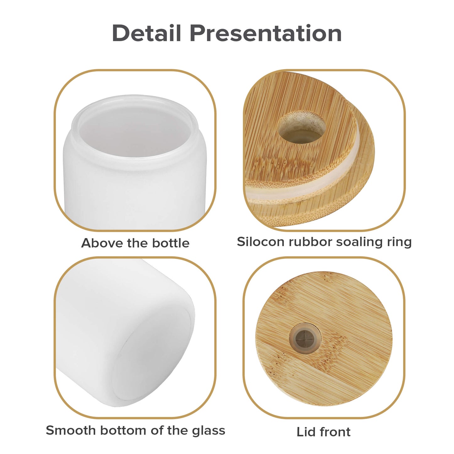 16oz Frosted Glass Sublimation Tumbler | 25 Pack - FASTSUB, 16 oz glass cups with lids wholesale