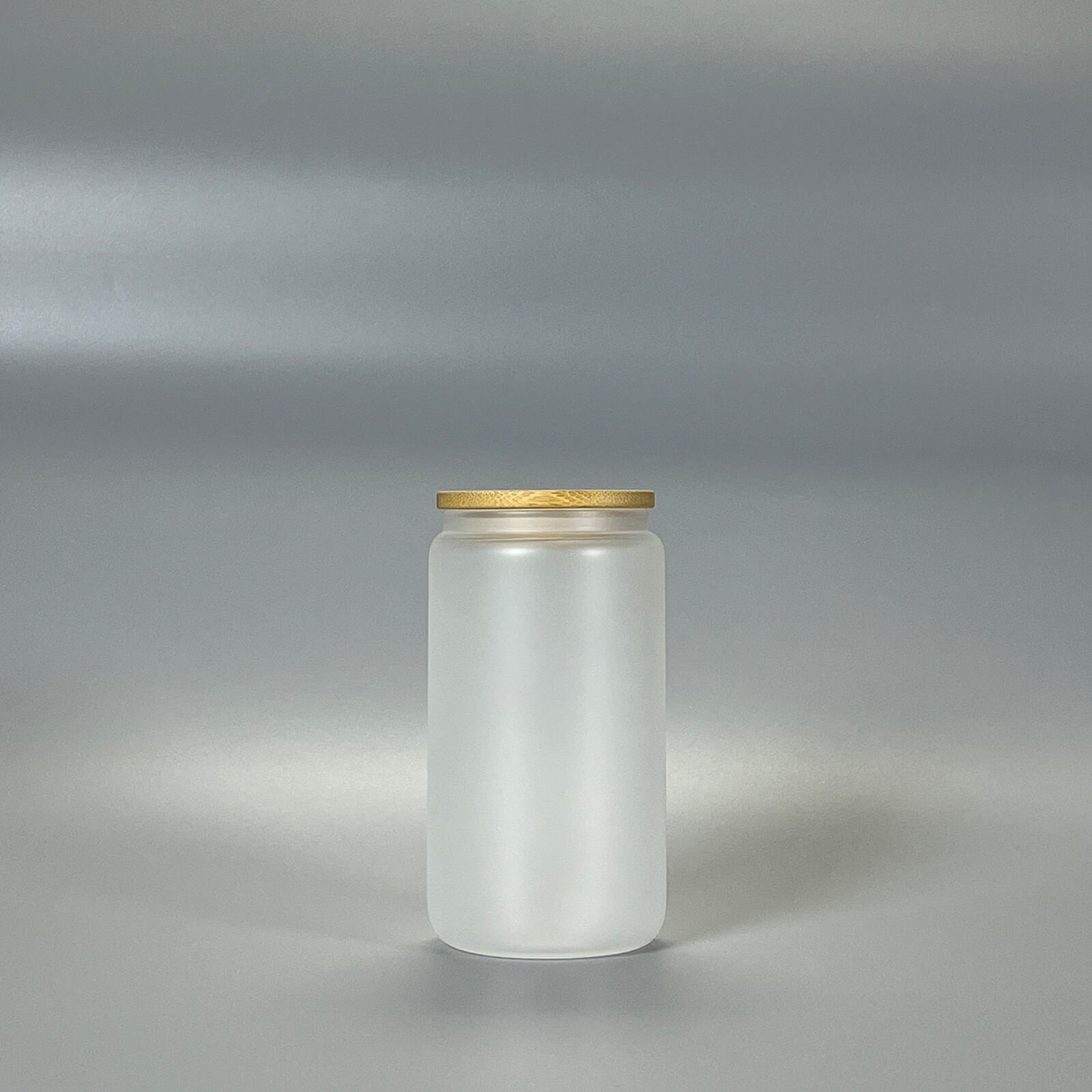 12oz White Frosted Glass Cup