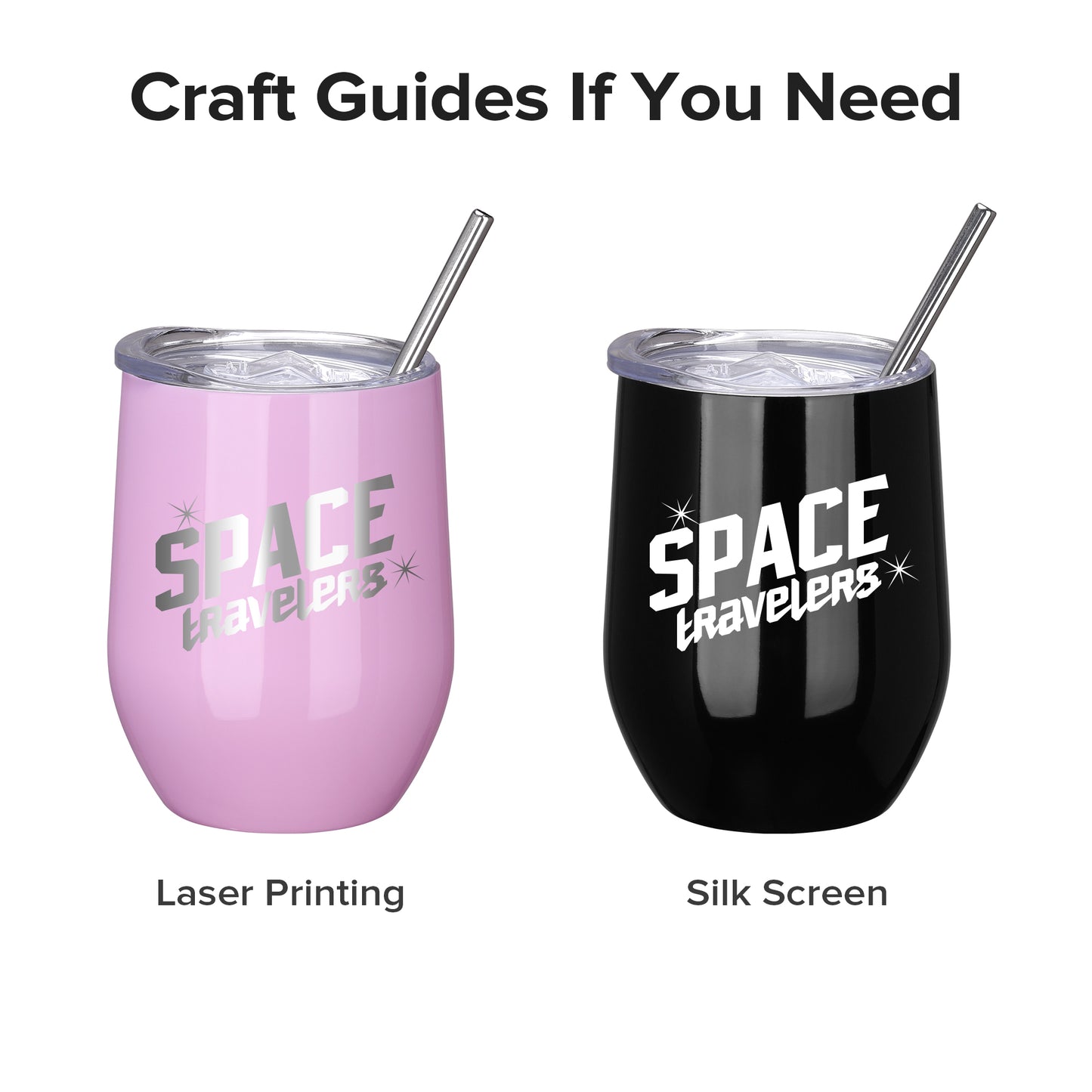 12 oz Powder Coated Wine Tumbler Cups Bulk | 25 Pack - FASTSUB