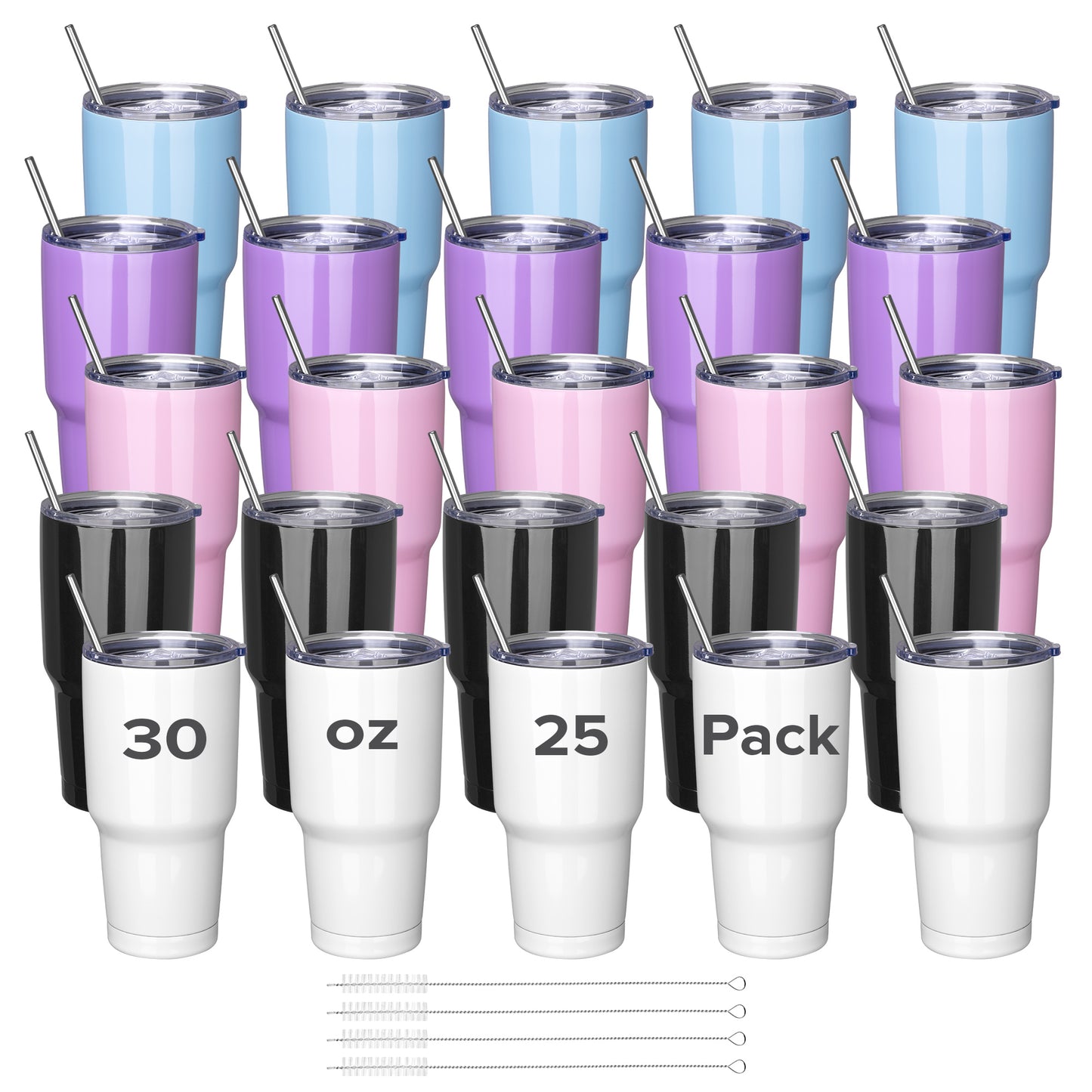 30oz Powder Coated Travel Tumbler | 25 Pack - FASTSUB