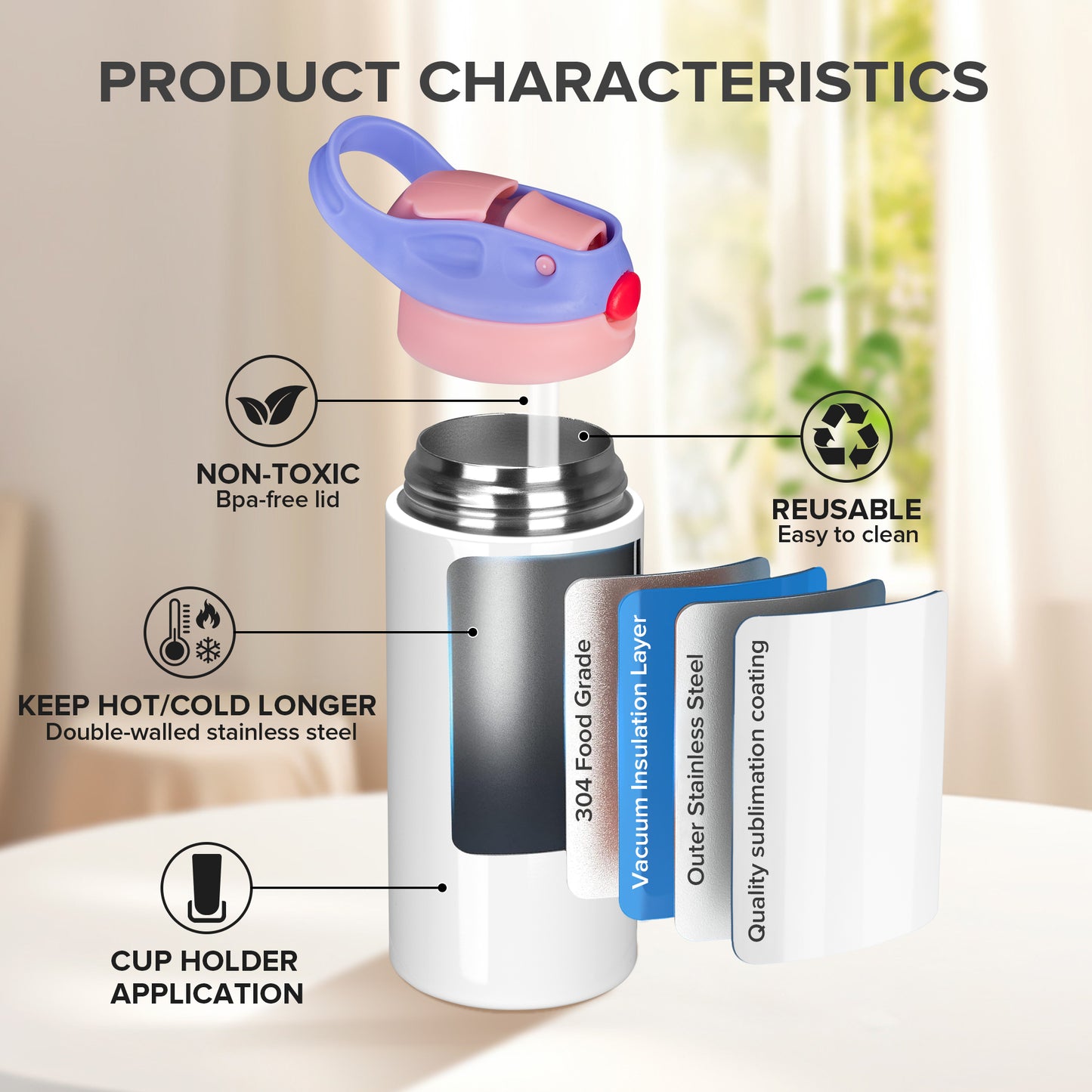 12 oz Kids Sublimation Tumblers | 30 Pack - FASTSUB