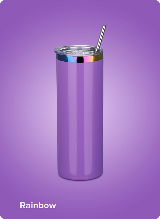 Rainbow Plated Tumblers