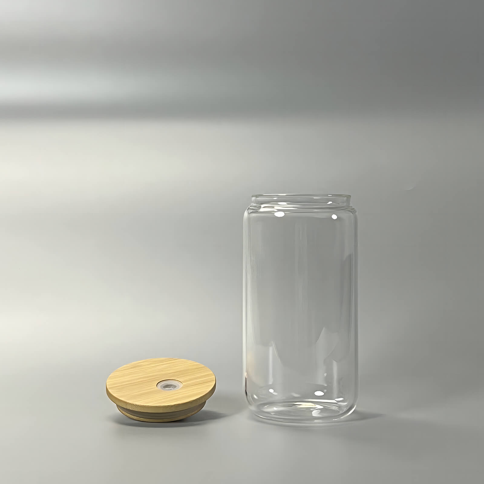 Clear Glass Can Tumble, Sublimation Tumbler