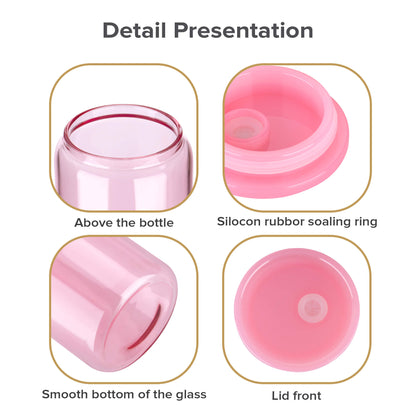 16 oz Sublimation Clear Colored Glass Can Tumbler | 25 Pack - FASTSUB