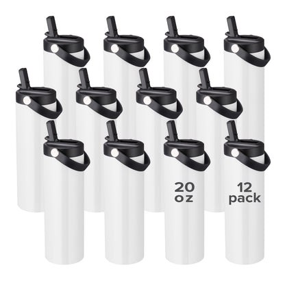 20 oz Sublimation Sports Water Bottle | 12 Pack