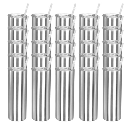 20oz Skinny Stainless Steel Tumbler | 25 Pack