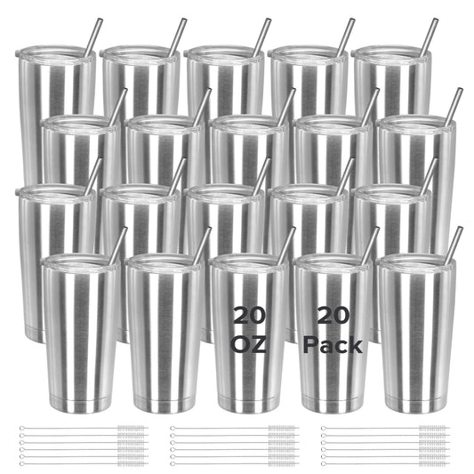 20 oz Stainless Steel Tumbler | 20 Pack