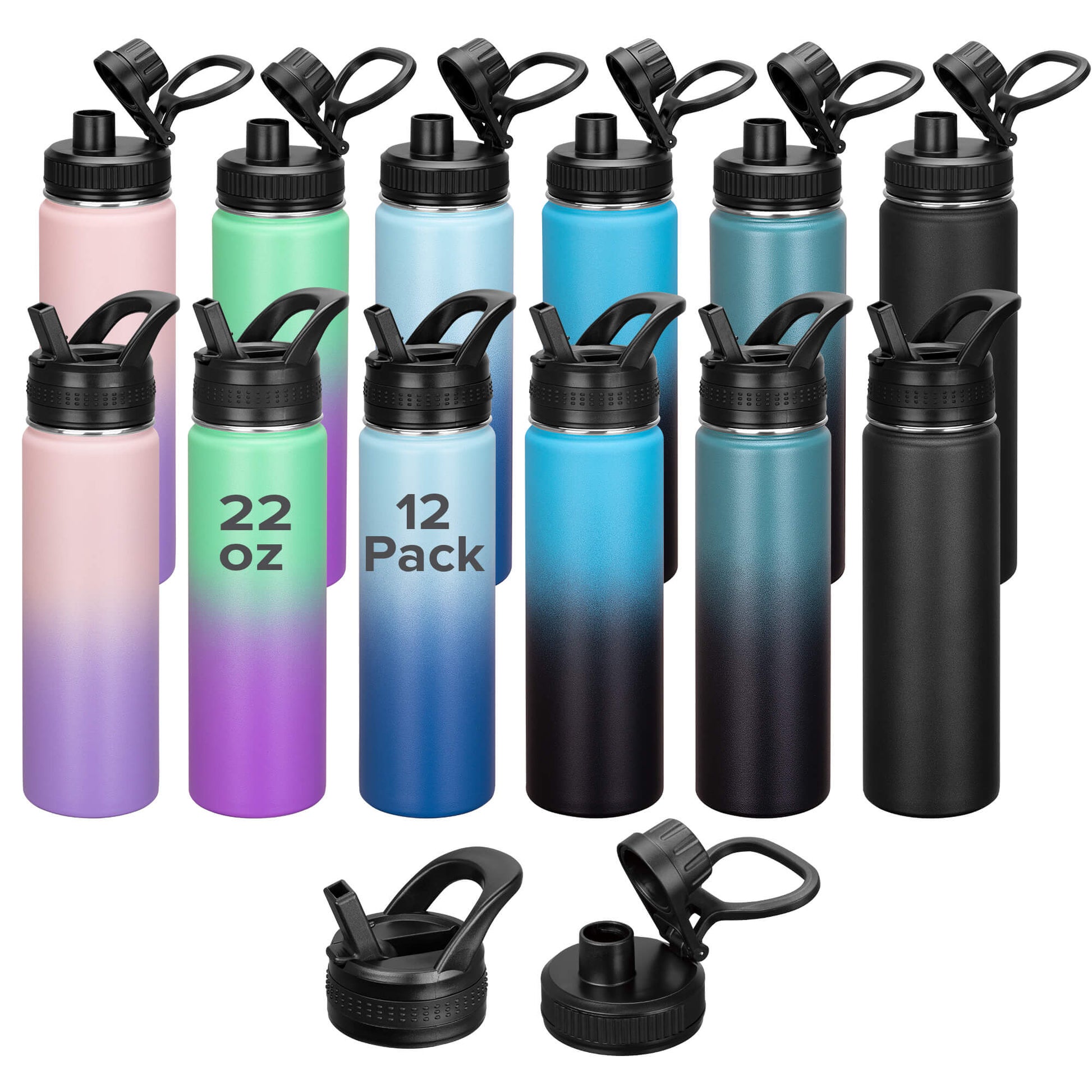 22 oz Powder Coated Duo Skinny Tumbler | 12 Pack
