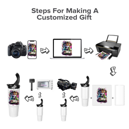 30 oz Sublimation Handle Tumbler | 12 Pack