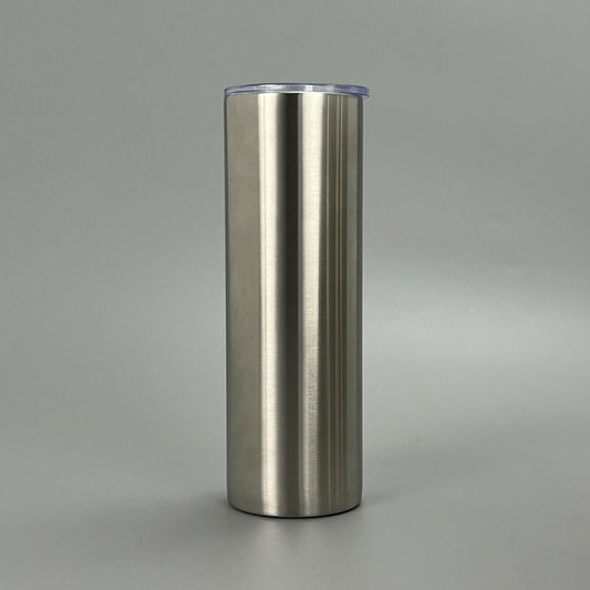 20 oz Skinny Tumbler With Straw Cover Cap