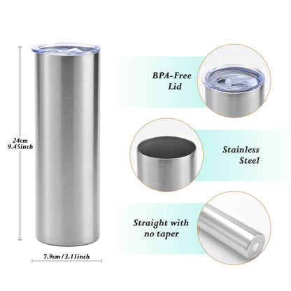 silver tumbler