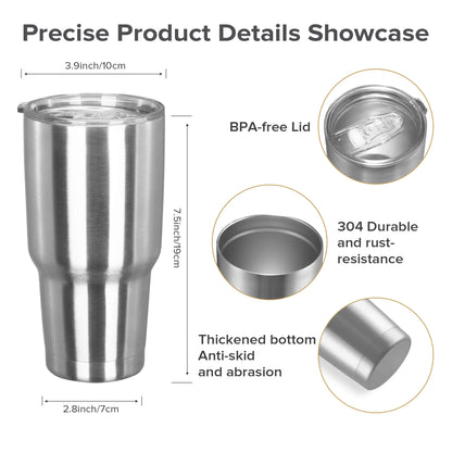 30oz Stainless Steel Travel Tumbler | 25 Pack