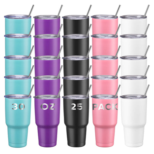 30oz Powder Coated Travel Tumbler | 25 Pack - FASTSUB