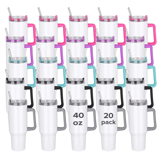 40 oz sublimation tumbler with handle