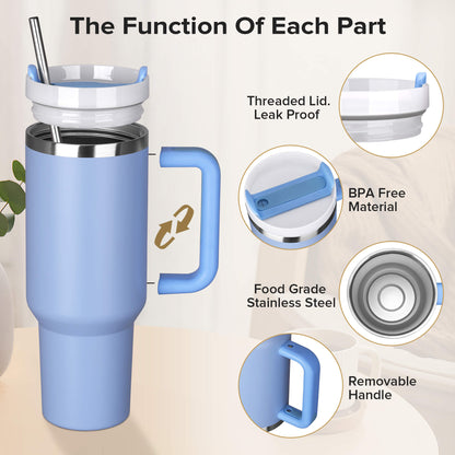 40 oz Powder Coated Tumbler | 20 Pack