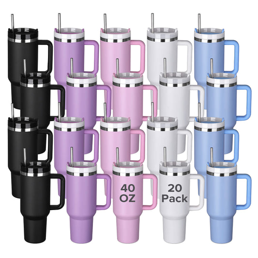 40 oz Powder Coated Tumbler | 20 Pack