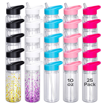 10 oz Snow Globe Acrylic Tumbler | 25 Pack