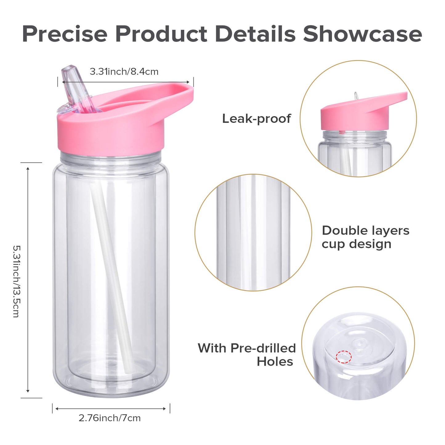 10 oz Snow Globe Acrylic Tumbler | 25 Pack