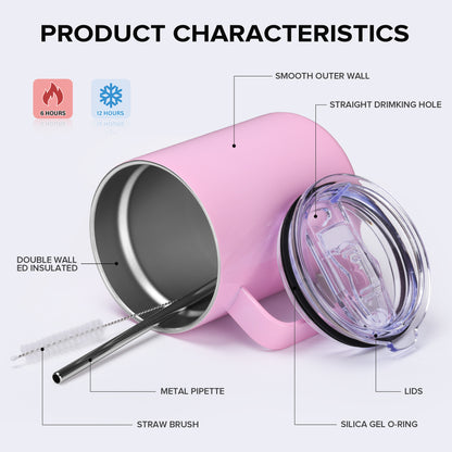 12 oz Powder Coated Coffee Mug | 25 Pack - FASTSUB