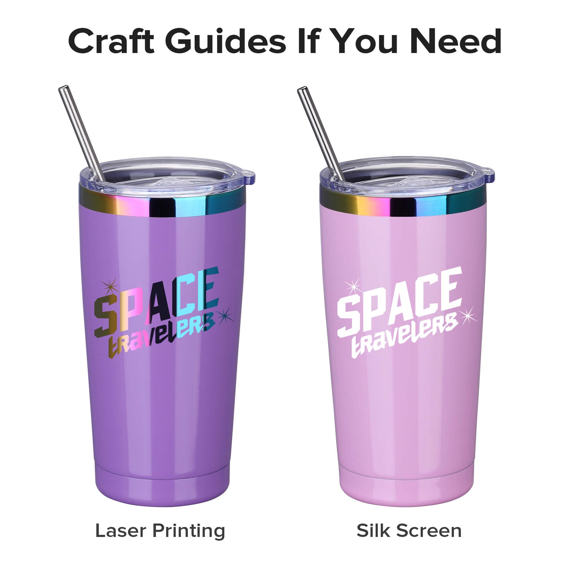 20 oz Stainless Steel Tumbler Rainbow Plated - Mixed Color | 12 Pack - FASTSUB