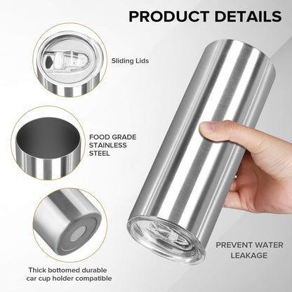20 oz Skinny Stainless Steel Tumbler | 20 Pack