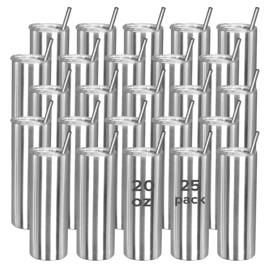 20 oz Pre-Sanded Skinny Tumbler | 25 Pack