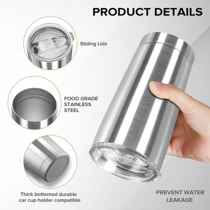 20 oz Metal Insulated Travel Tumbler with Lids  | 25 Pack - FASTSUB