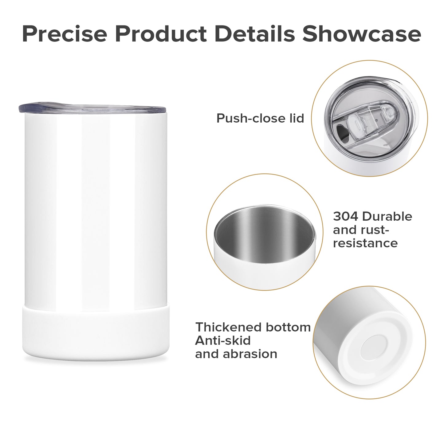 12 oz Sublimation Tumbler - Flat Bottom | 12 Pack