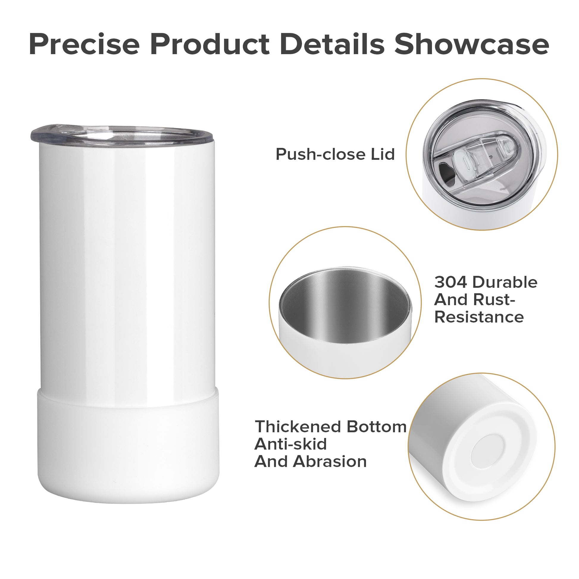 12 oz Sublimation Tumbler - Flat Bottom | 24 Pack - FASTSUB