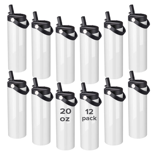 20 oz Sublimation Tumbler with Handle | 12 Pack - FASTSUB