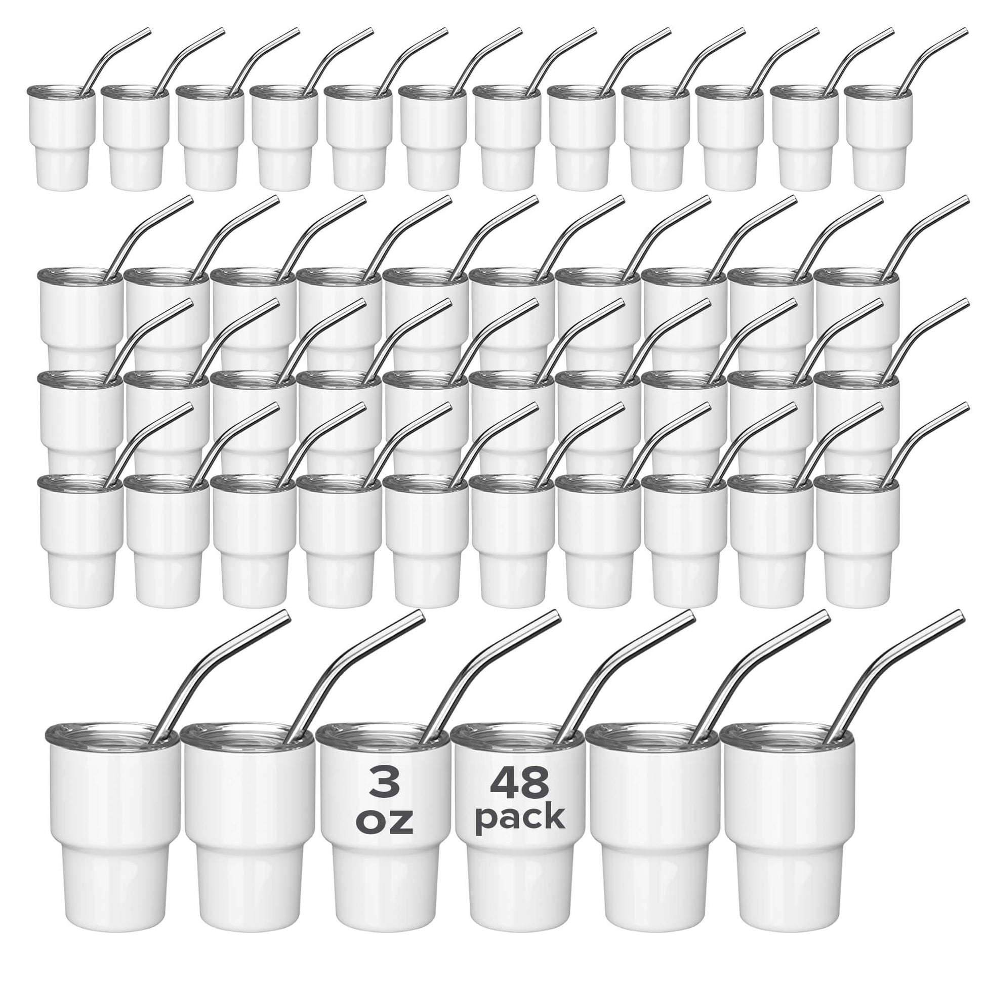 3 oz Sublimation Mini Tumbler | 48 Pack - FASTSUB