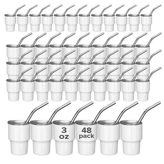 3 oz Sublimation Mini Tumbler | 48 Pack - FASTSUB